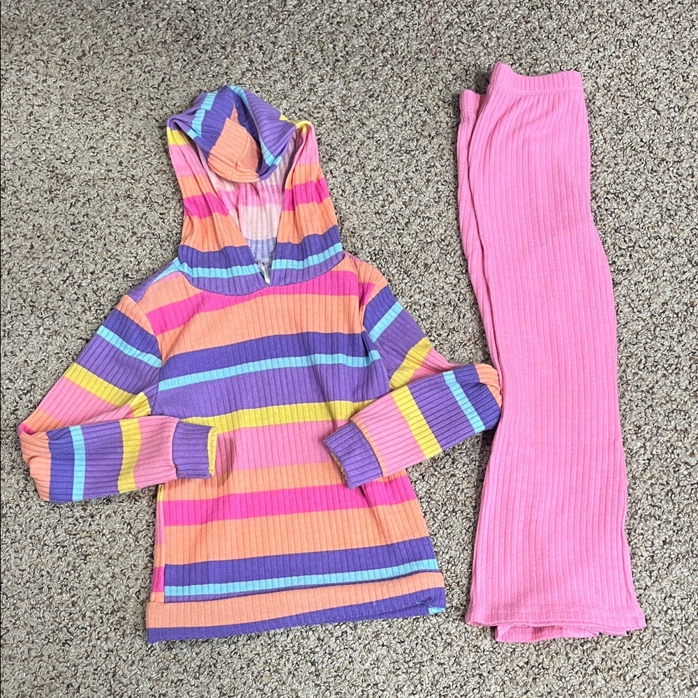 🍀6/$20 Colorful Striped Kids Matching Set